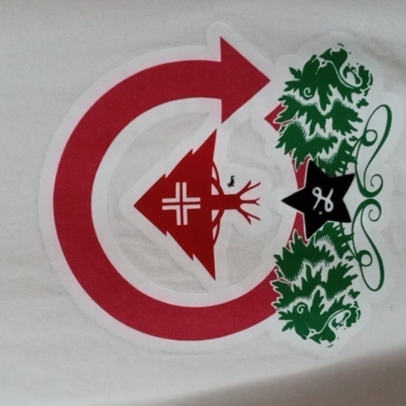 LRG T-shirt sz XXXXL White with Red Green Graphic design Pre-owned - Picture 2 of 9